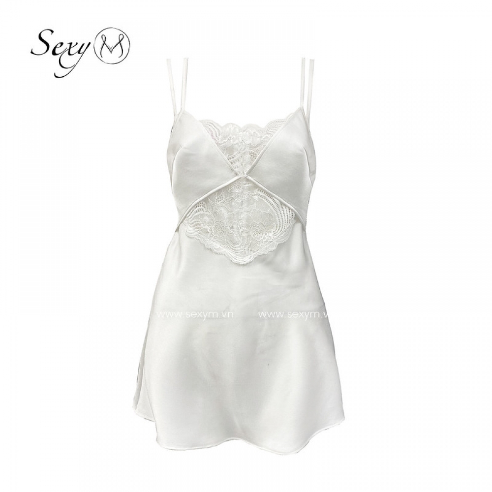 Đầm sơmi dáng dài màu trắng phong cách Hàn Quốc xịn mịn