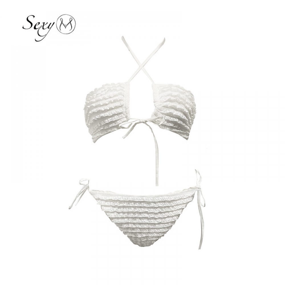 b105w bikini ren bèo katalia white